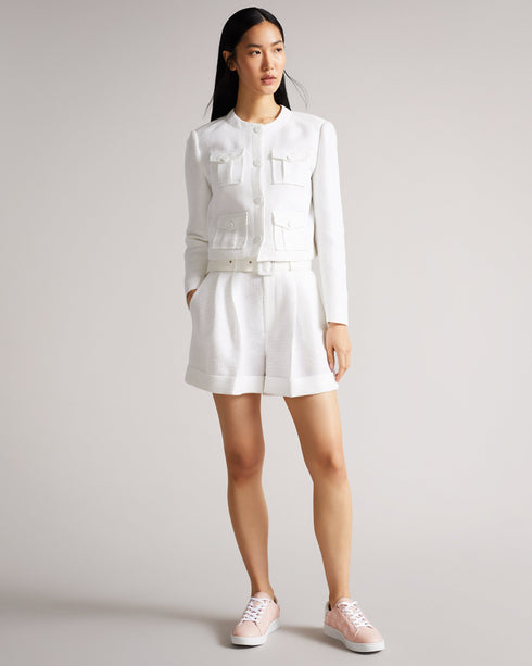 <P>Magnolia Flower Cupsole Trainer</P>